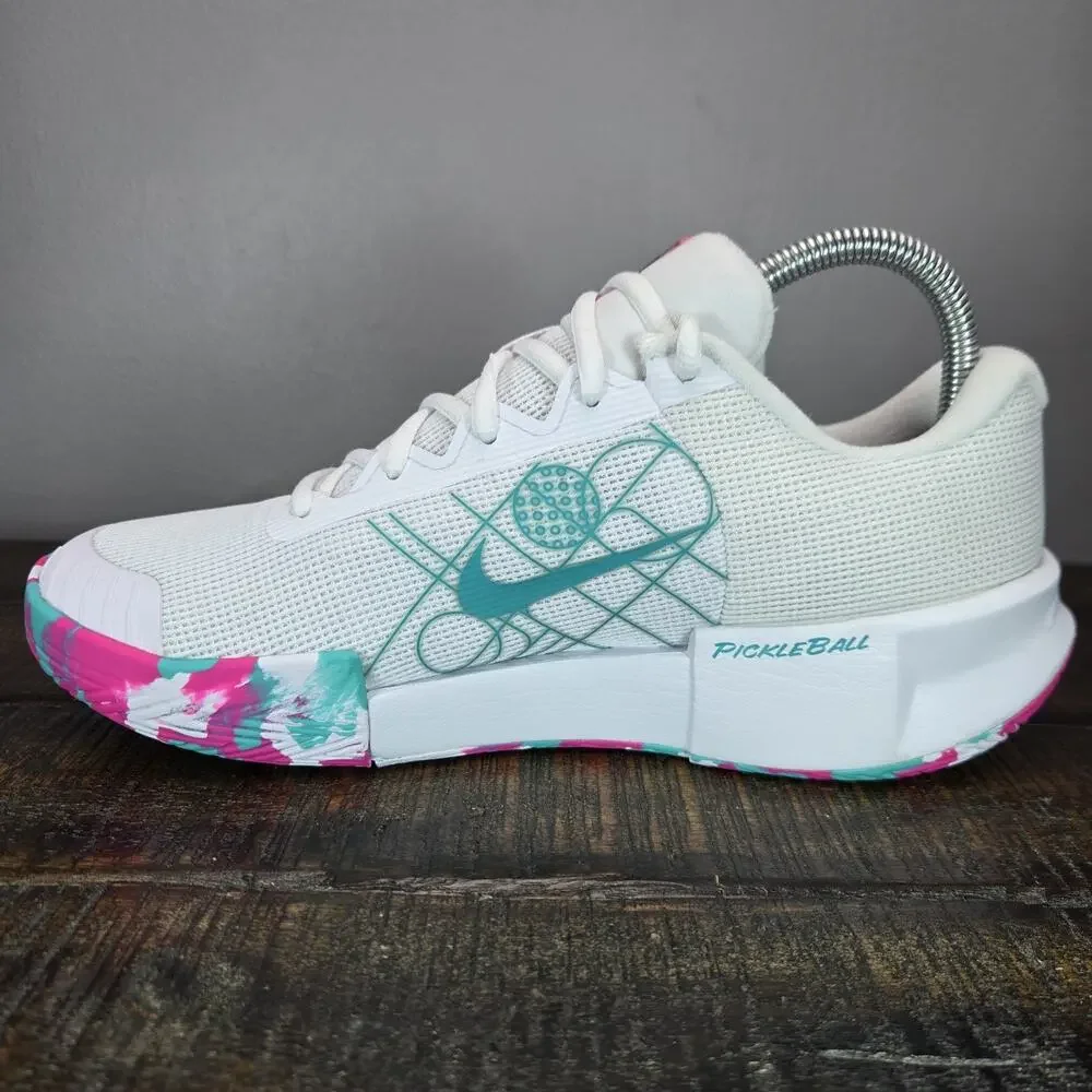 Nike Athletic Shoes White Pink Teal - Picture 6 of 12